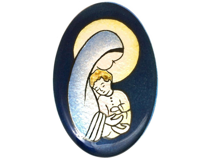 Maternité 8,9X6cm - EMAUX DU LIBAN