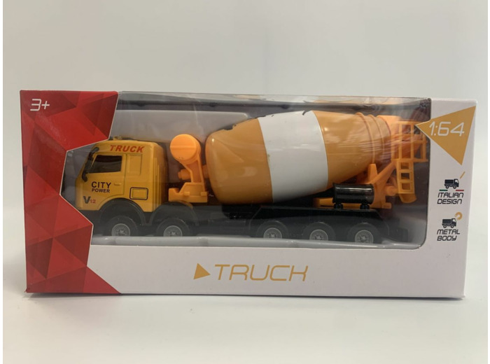 CAMION UNITED TRUCK CITY POWER V12 RECYCLE BETONNIERE 1/64 BOITE D'ORIGINE