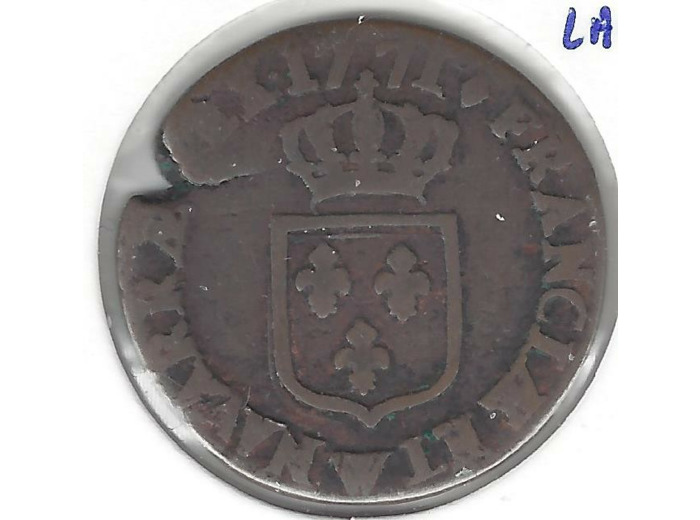 Louis XV (1715-1774), 1/2 Sol à la vieille tête 1771 W (Lille), VG 275 TB-