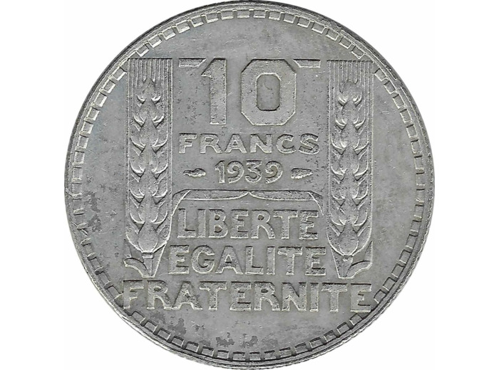 FRANCE 10 FRANCS TURIN 1939 TTB+