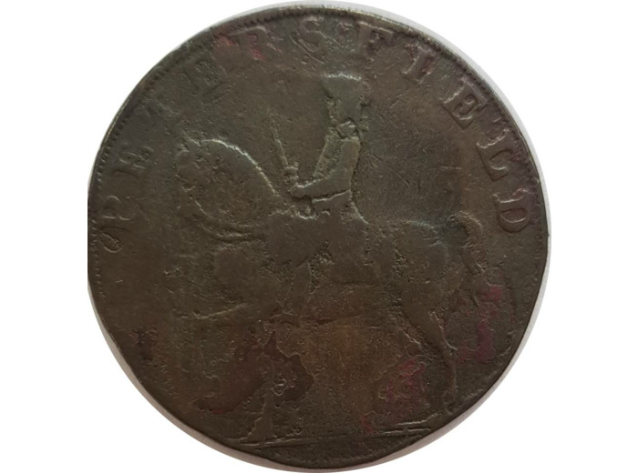GRANDE BRETAGNE TOKEN (1/2 PENNY) PROMISSORY HALFPENNY PETERSFIELD 1793 HAMPSHIRE TB