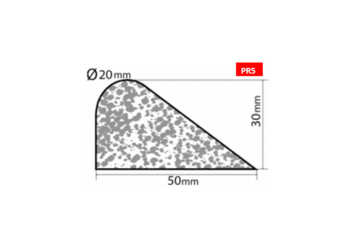 Bourrelet profilé mousse PR5 – 2m