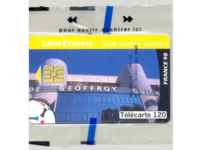 TELECARTE NSB 120 UNITES 06/98 SAINT ETIENNE STADE GEOFFROY GUICHARD F 880