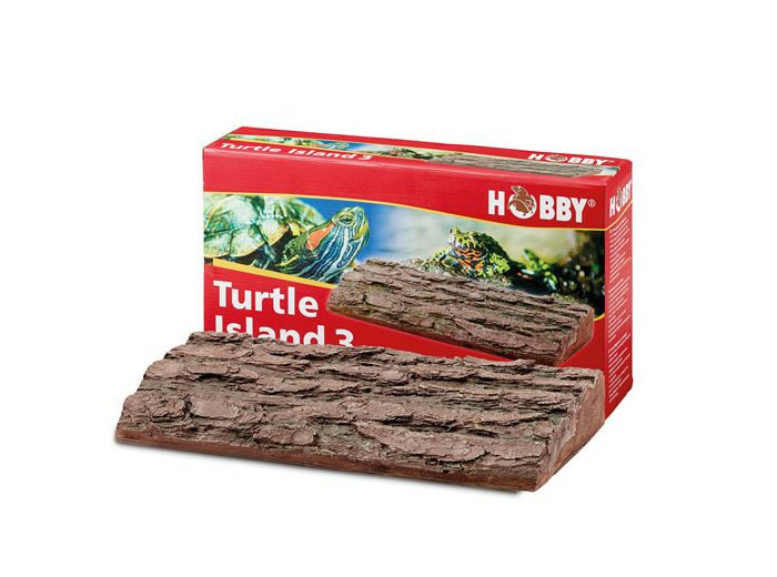 Île flottante pour tortues "Turtle island 3" - 40,5 x 22 cm