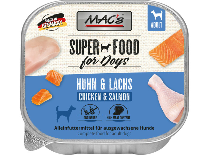 MAC'S Chien, Saumon & Poulet - 150G