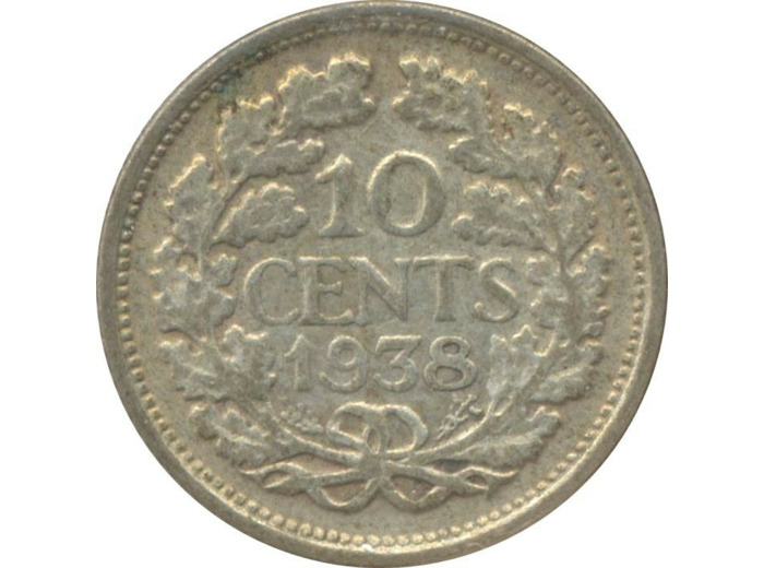 PAYS-BAS HOLLANDE 10 CENTS 1938 TTB N1
