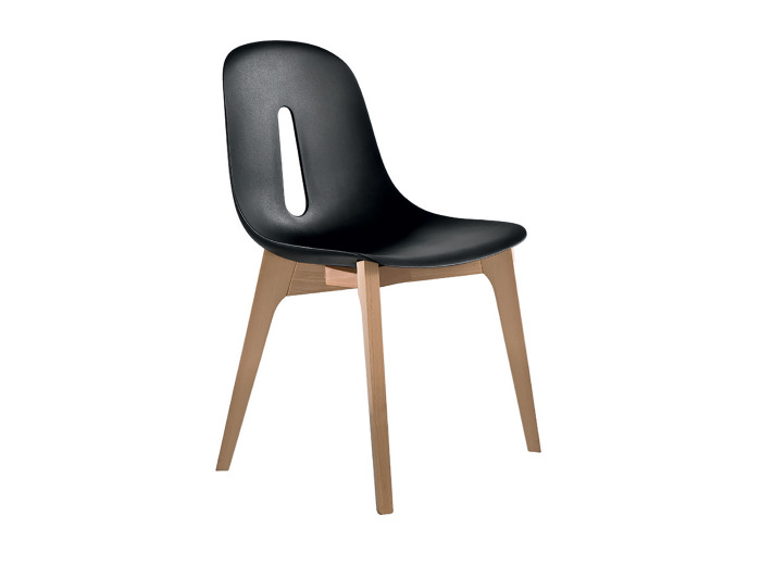 Chaise bois et polyuréthane WOODY