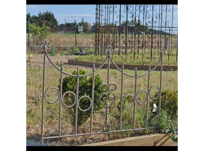 Barrière jardin fer Coeurs 73x90cm