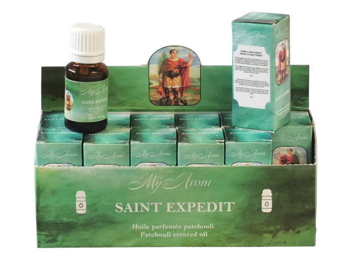 Flacon d'Huile Parfumée 10ml Saint Expédit/Patchouli