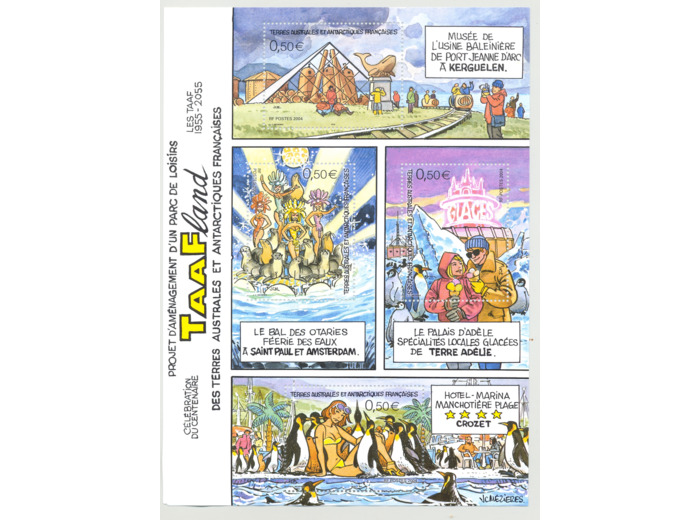 T.A.A.F TAAF Feuillet N12 YT12 PROJET D'AMENAGEMENT D'UN PARC DE LOISIR NEUF