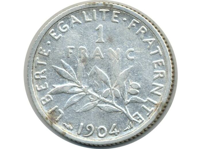 FRANCE 1 FRANC ROTY 1904 TB+ (G467) N2