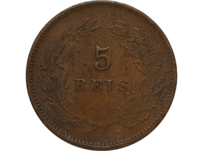 PORTUGAL 5 REIS 1904 TTB (W530)