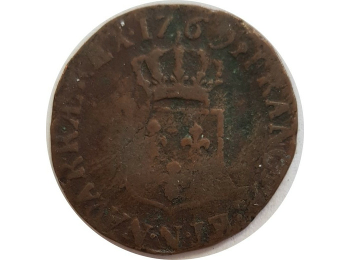 LOUIS XV (1715-1774 ) DEMI SOL A LA VIELLE TETE 1769 N (Montpellier) B+