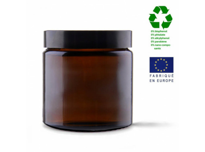 Pot vide 120 ml en verre ambré