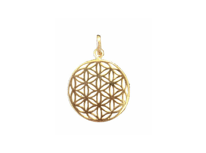 Pendentif en Plaqué Or - FLEUR DE VIE