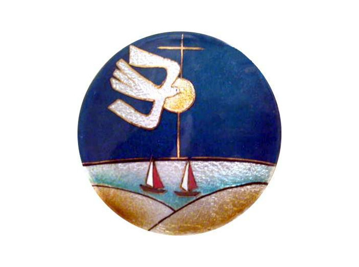 Deux voiliers D8,3cm - EMAUX DU LIBAN