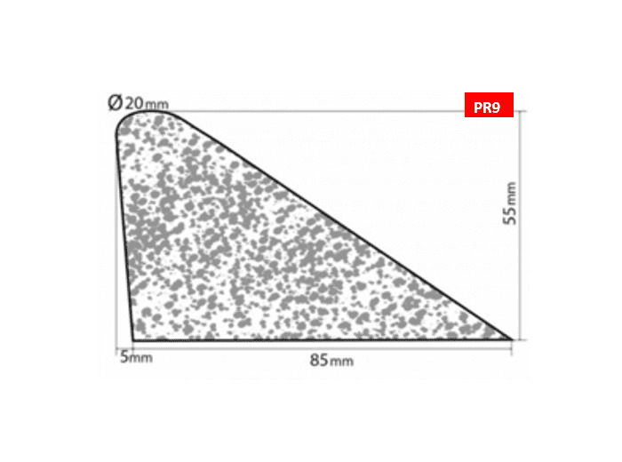 Bourrelet profilé mousse PR9 – 2m