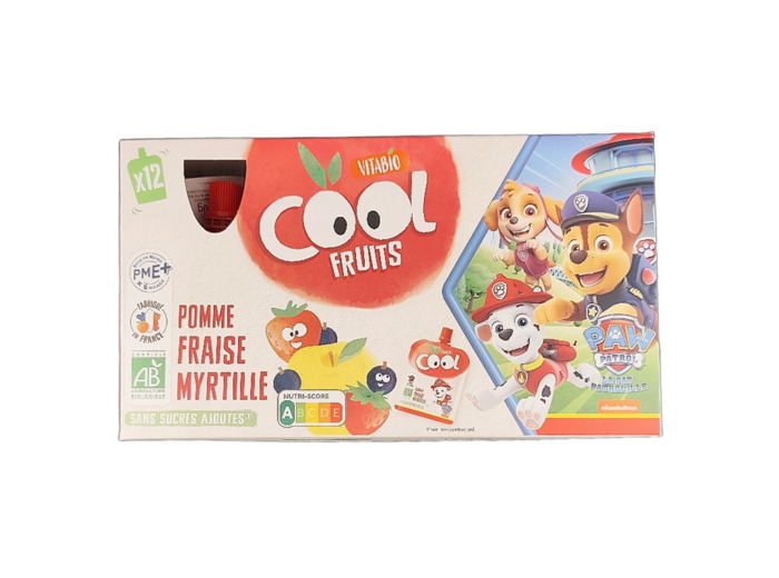 Cool Fruits Fraise Myrtille 12x90g Bio