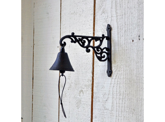 Cloche carillon fonte Arabesques 21x24x10cm