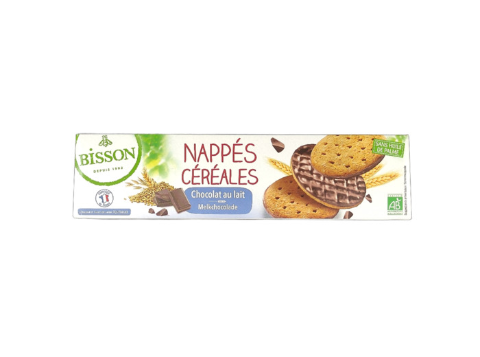 Nappés Céréales Chocolat au Lait 140g Bio