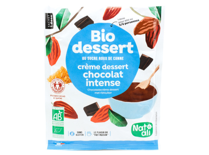 Bio Dessert Crème Chocolat Intense Bio 60g