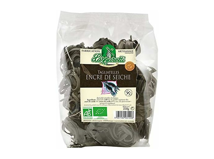 Tagliatelle encre de seiche 250g Lazzaretti