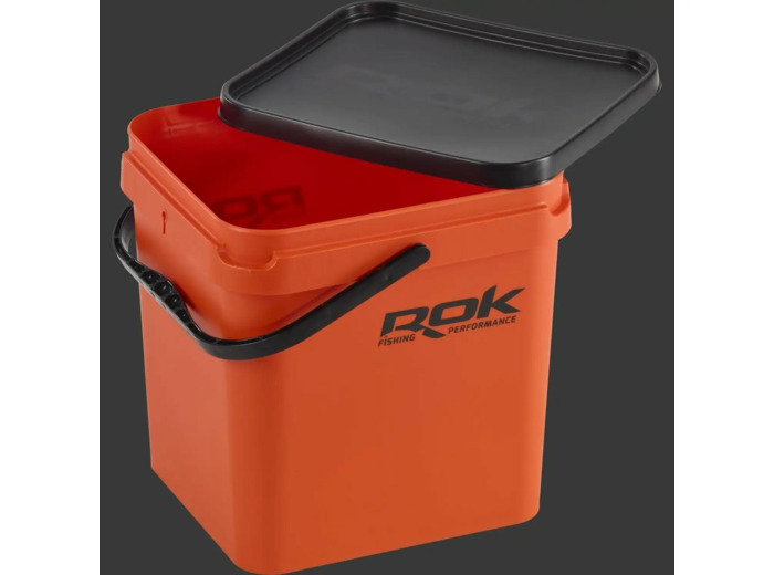 seau carre orange rok fishing