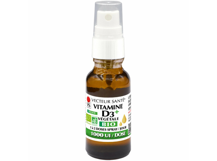 Vitamine D3+ Bio en Spray-1000UI-20ml-Vecteur Santé