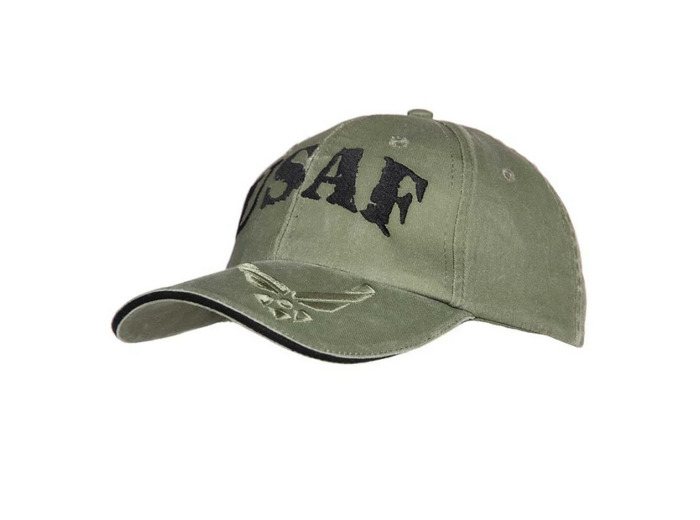 Casquette USAF brodée vintage noir, taille réglable