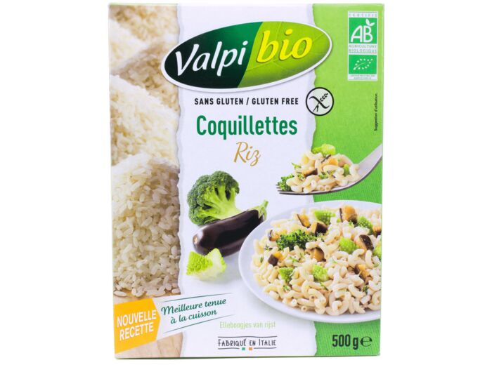 Coquillettes Riz Sans Gluten Bio 500g