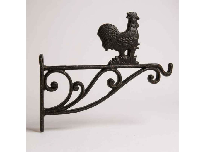 Potence murale fonte Coq 29x15x2cm
