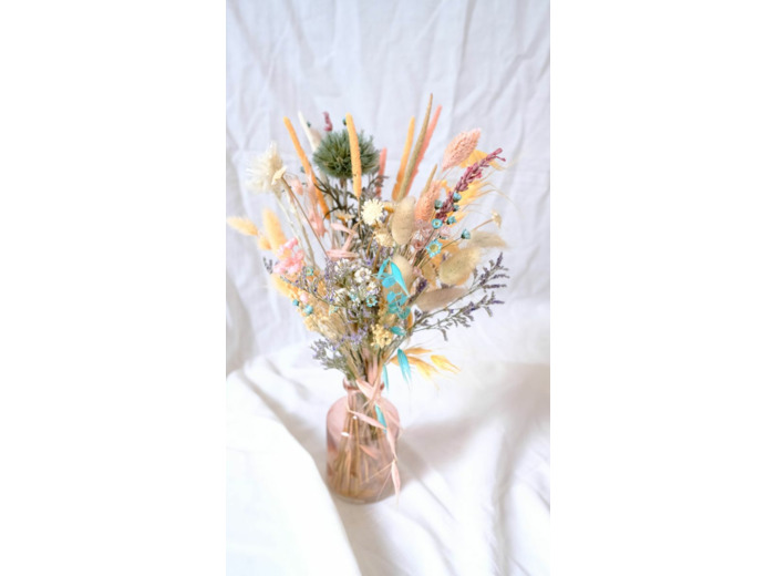 Bouquet séché en fiole MARIE