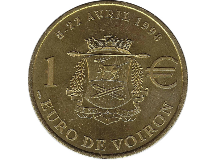EURO TEMPORAIRE 1 EURO DE VOIRON 1998 UNC