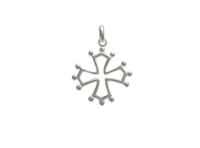 Pendentif Croix cathare en argent