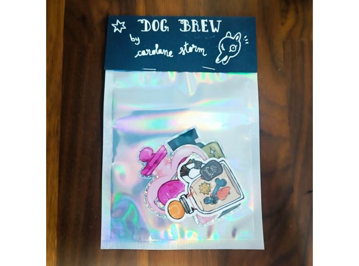 Sachet de 3 stickers "Dog Brew" - Carolane Storm