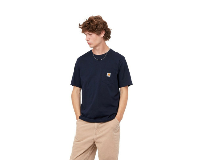 T-shirt manches courtes Carhartt WIP Pocket Marine