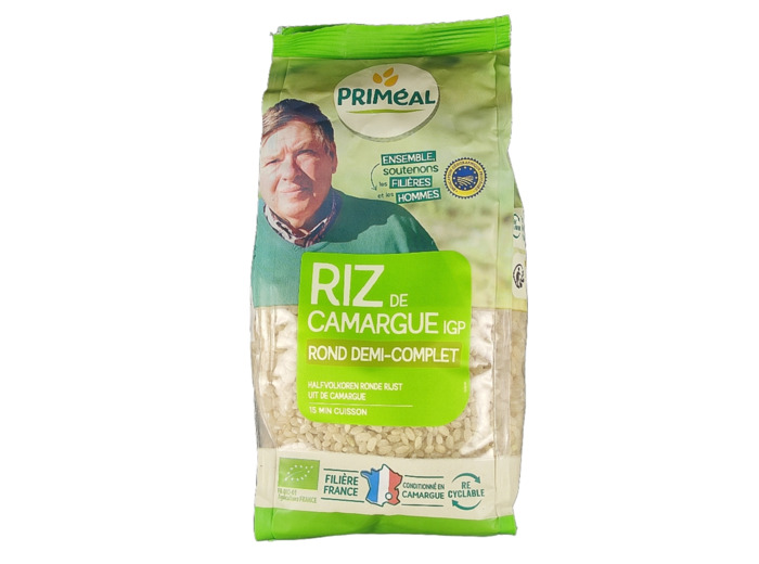 Riz de Camargue Rond Demi-Complet Bio 500g