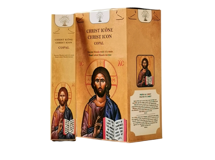 1 étui de 12 bâtons d'Encens - Christ Icône - Copal