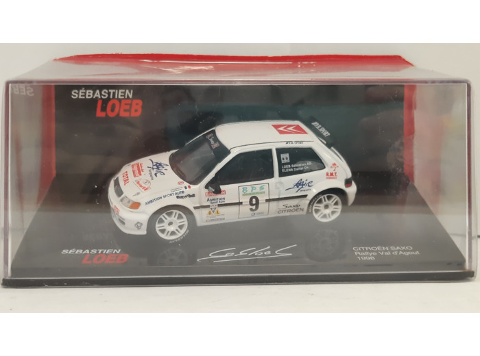 CITROËN SAXO RALLYE VAL D'AGOUT 1998 1/43 BOITE D'ORGINE