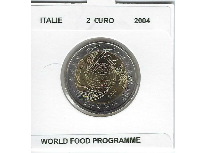 ITALIE 2004 2 EURO COMMEMORATIVE WORLD FOOD PROGRAMME SUP