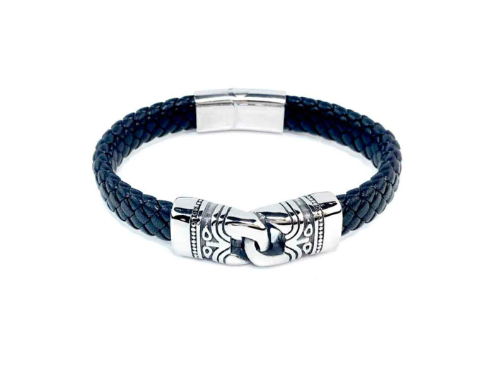 Bracelet Cuir Homme Tressé