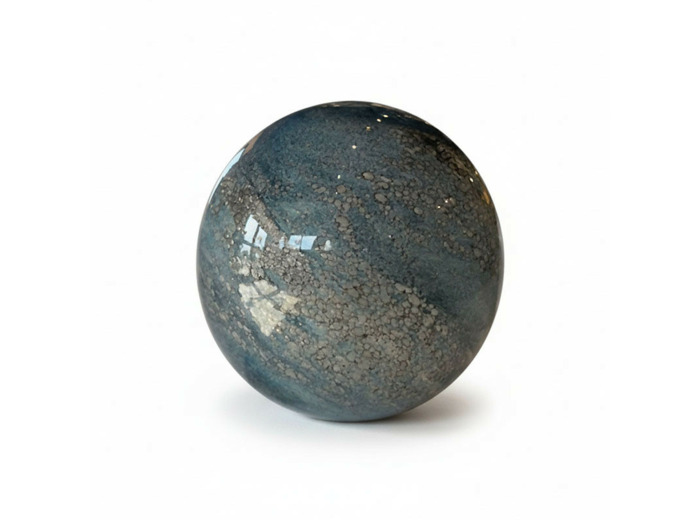 Lampe boule led Galaxie verre bleu clair 14x14x14cm