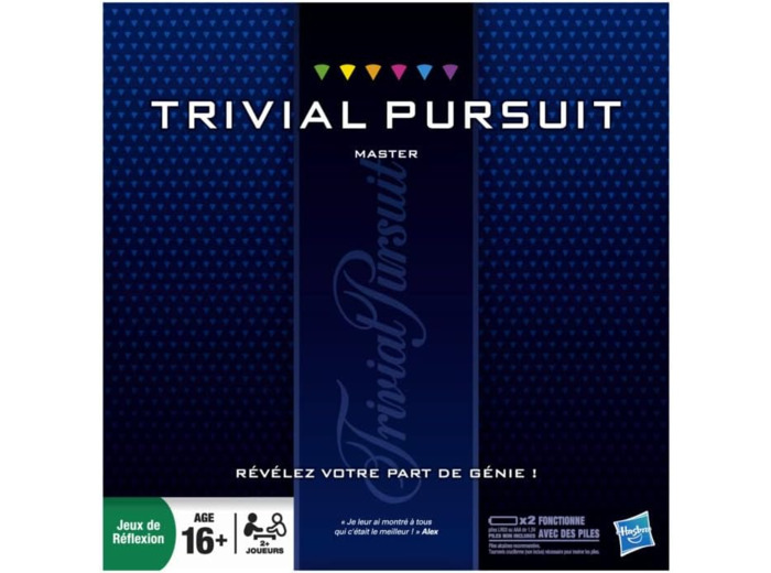 Hasbro Gaming Trivial Pursuit Master, Jeu de Societe de Reflexion, Jeu de Plateau, Version Francaise, 16 ans et plus