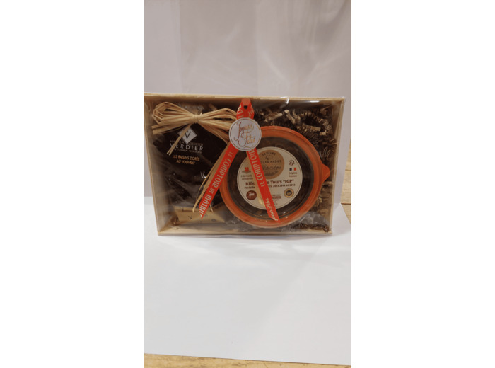 Coffret Rillettes de Tours IGP et Raisins Vouvray