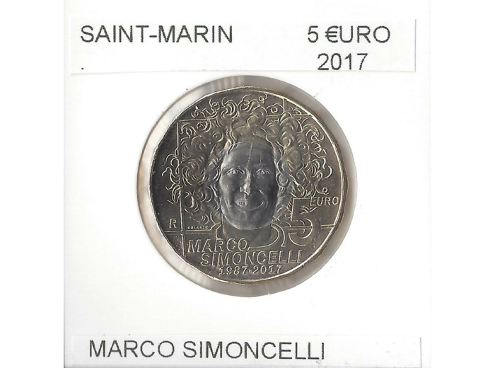 SAINT MARIN 2017 5 EURO MARCO SIMONCELLI SUP