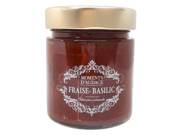 Confiture fraise-basilic