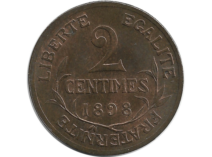 FRANCE 2 CENTIMES DUPUIS 1898 SUP