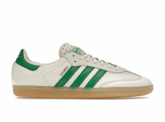 adidas Samba OG Basketweave Tongue Off White Green (Femme)
