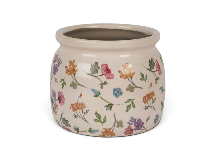 Pot de fleurs coloré céramique 16x16x13cm