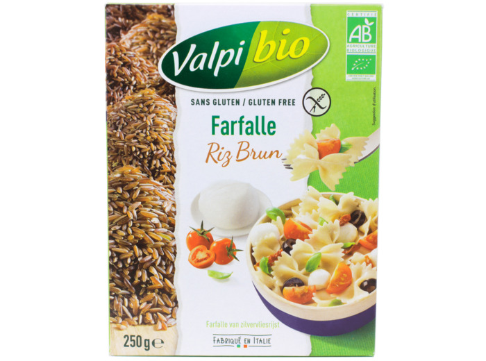 Farfalle Riz Brun Sans Gluten Bio 250g